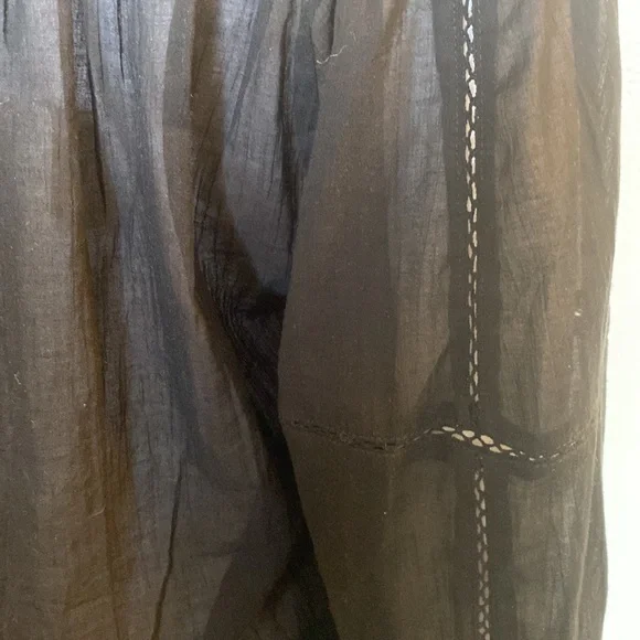 Free People Intimates Bodysuit Black Off Shoulder Long Puff Sleeve Shirt XS NWT - Picture 10 of 14